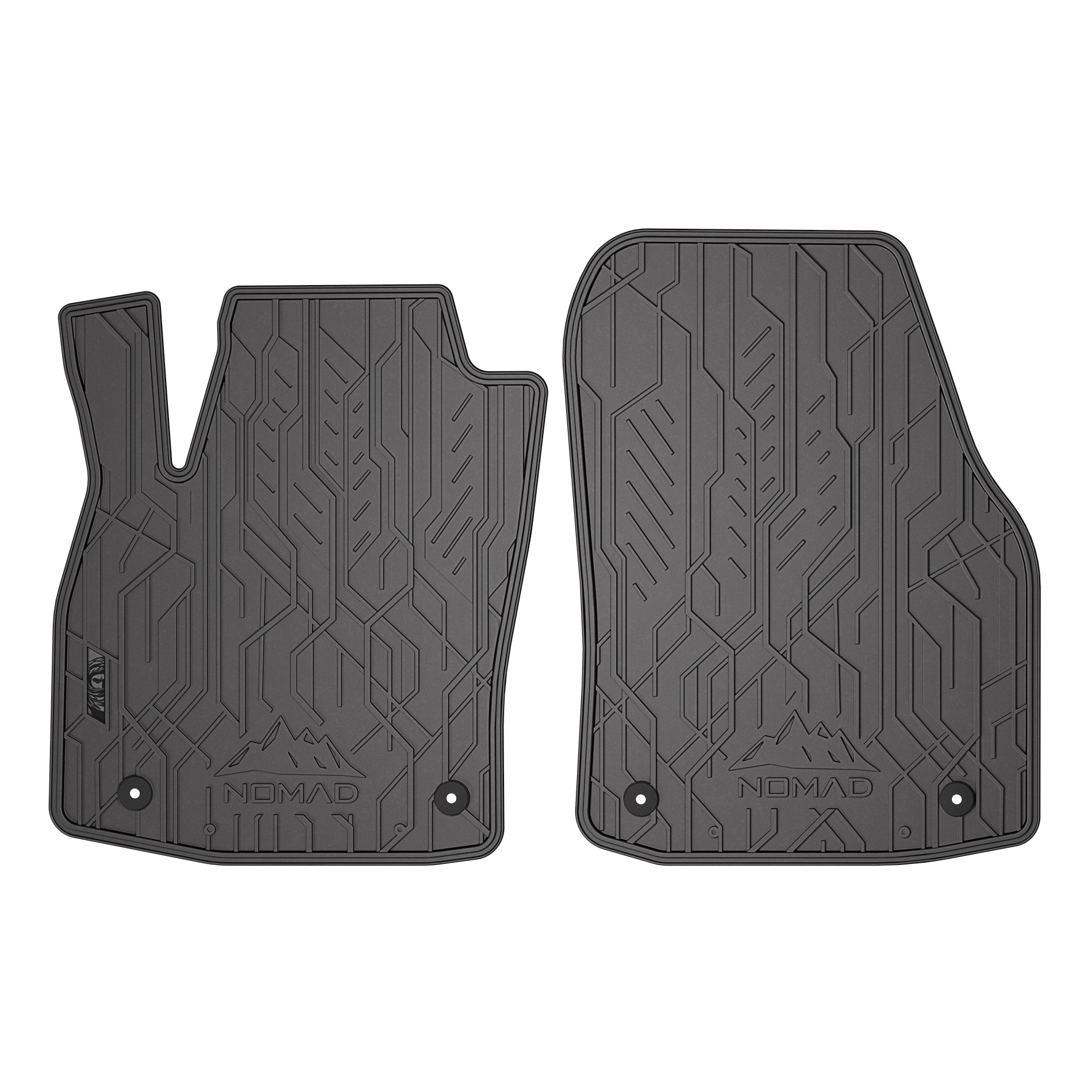 Tappetini In Gomma FROGUM NOMAD Per Opel Astra H (2004-2014) – Anteriori, Con Bordo Rialzato 1,5 Cm, Personalizzabili