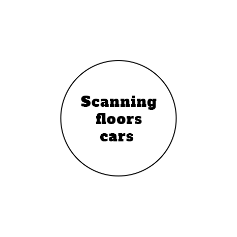Scanning floor cars