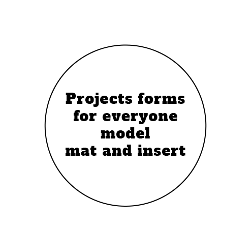Projects forms for everyone model mat and insert