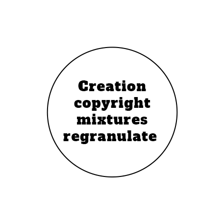Creation copyright mixtures regranulate